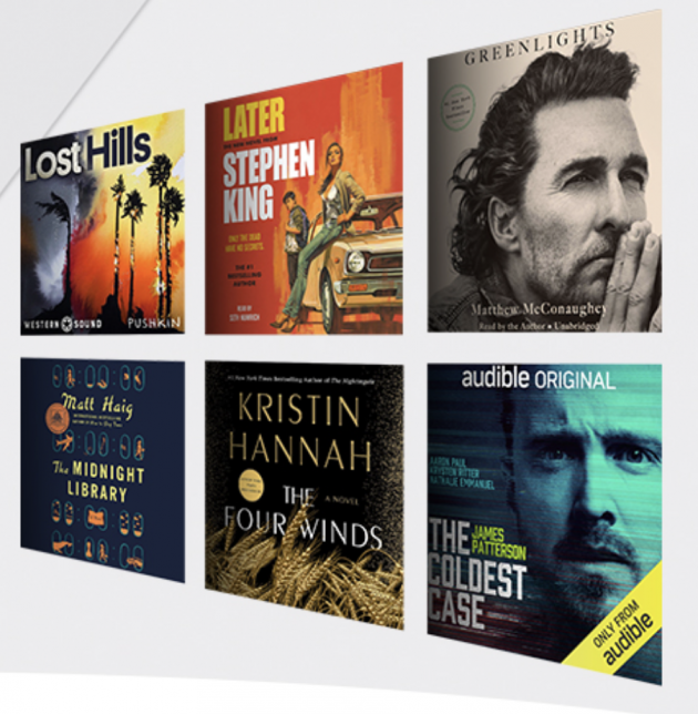 Audible deals on books